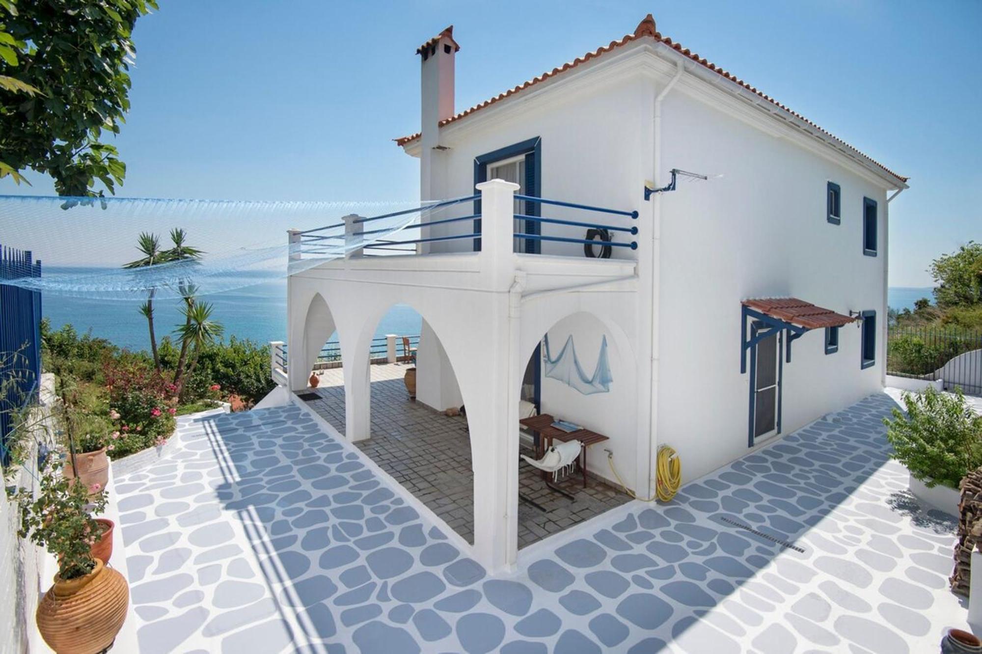 Blue Dream Seaside Villa With Superb Sea Views Кими Экстерьер фото